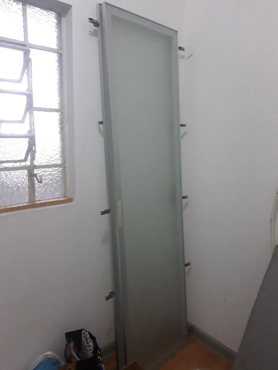 2 portas alumínio vidro fosco