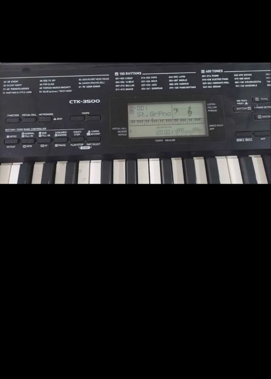 Teclado Casio CTK 3500 com o suporte  - Foto 2