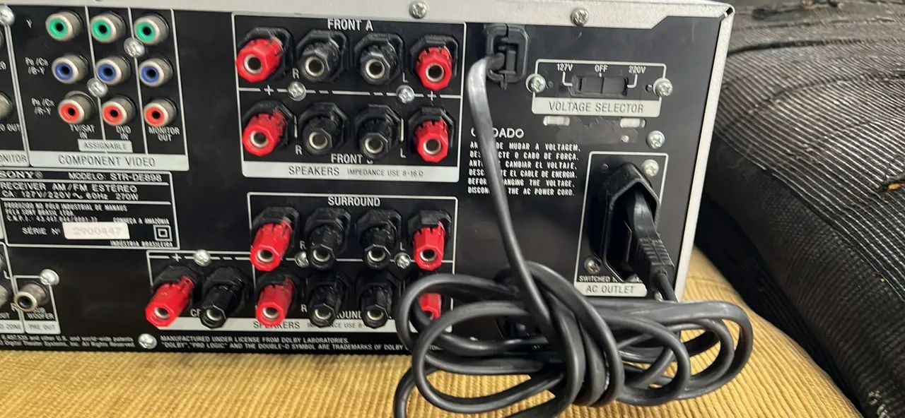 Receiver Sony STR-DE898 Polyvox Gradiente JBL - Foto 4