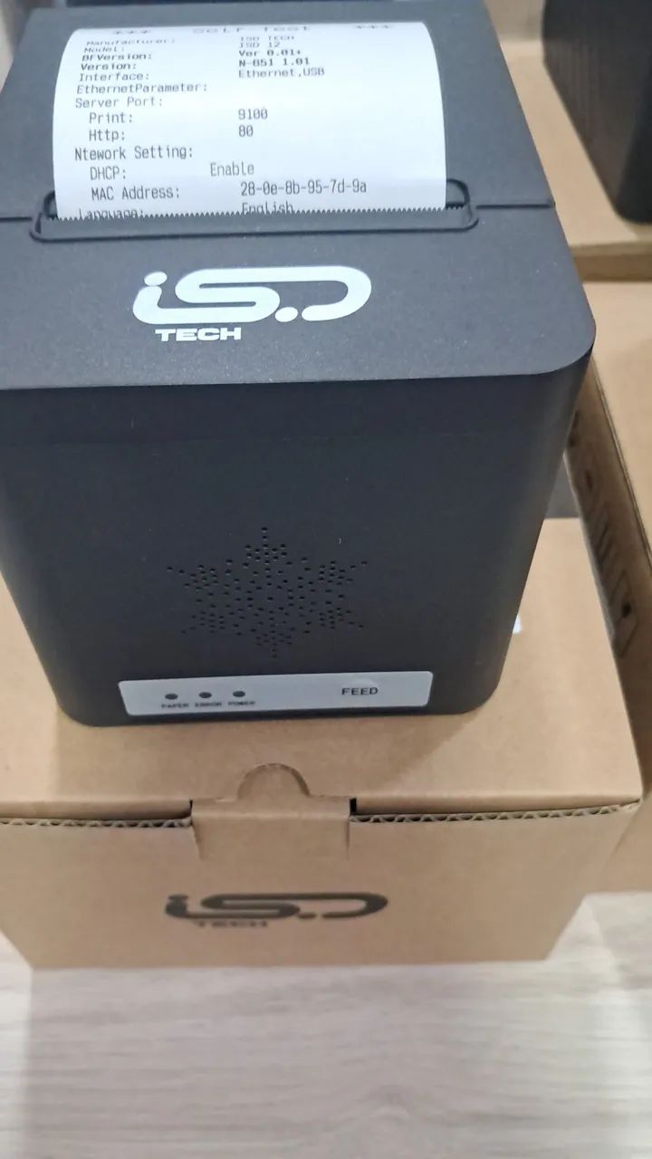 Impressora térmica ISD Tech ISD 12, pronta para uso! - Foto 4