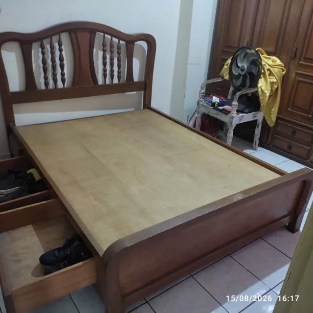 Cama de casal de madeira  - Foto 3