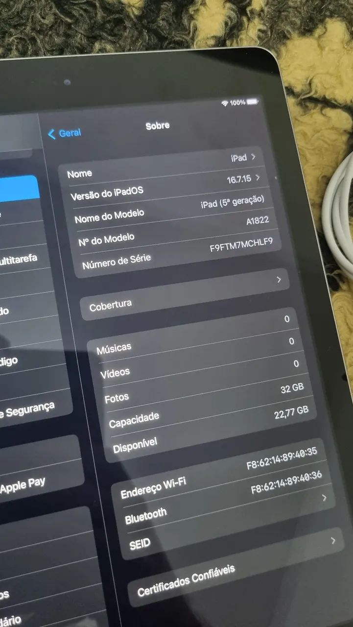 Ipad 5a geração - 32GB A1822 - Foto 4