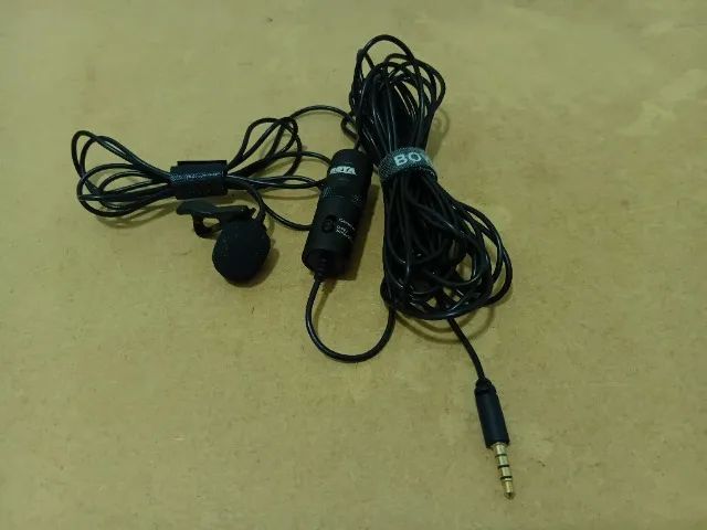 Microfone Lapela Boya BY-M1 Compatível Câmera e Smartphone