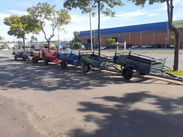 Carreta Premium 2.00x1.20 | Reforçada 800kg | Assoalho de Ipê - Foto 6
