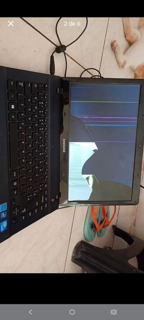 Notebook Samsung Com defeito OU TROCO POR CELULAR  - Foto 2