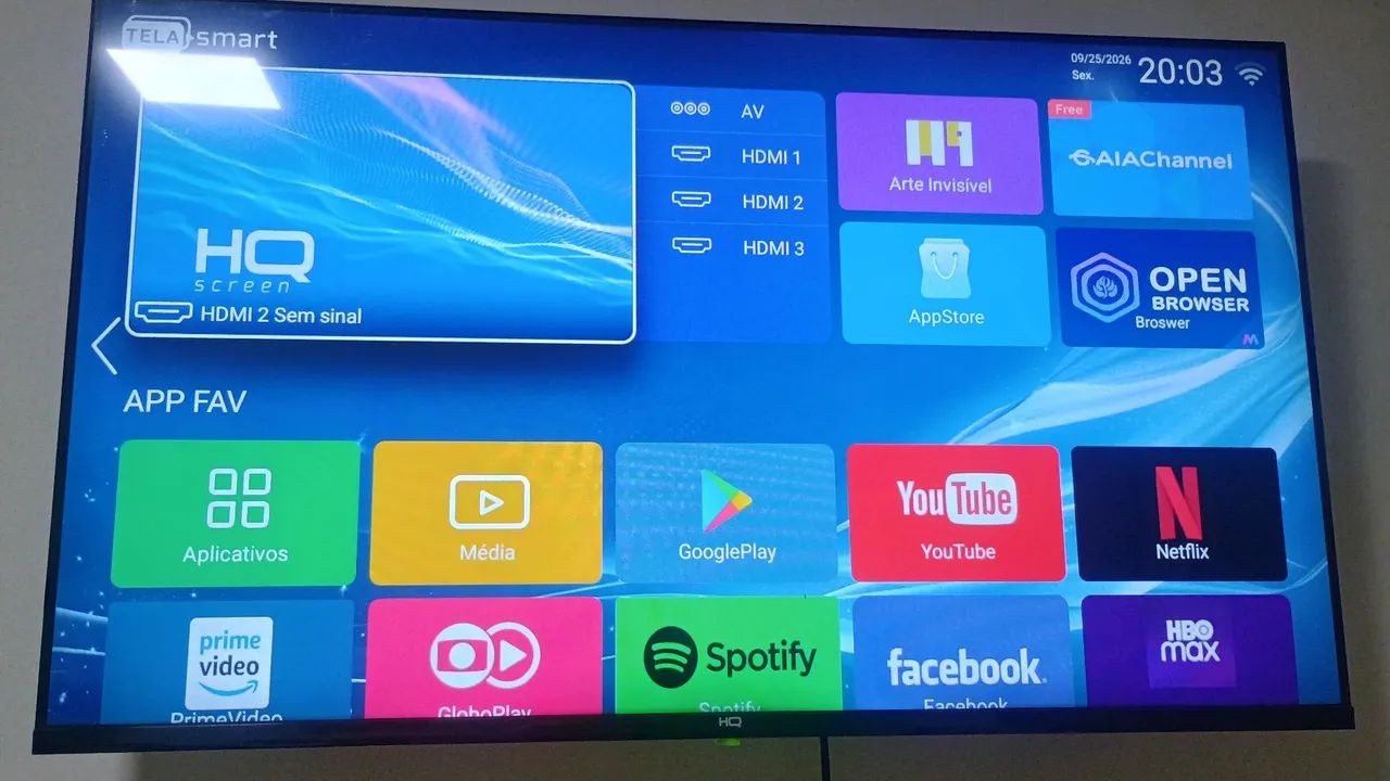 TV Smart 43 polegadas HQ