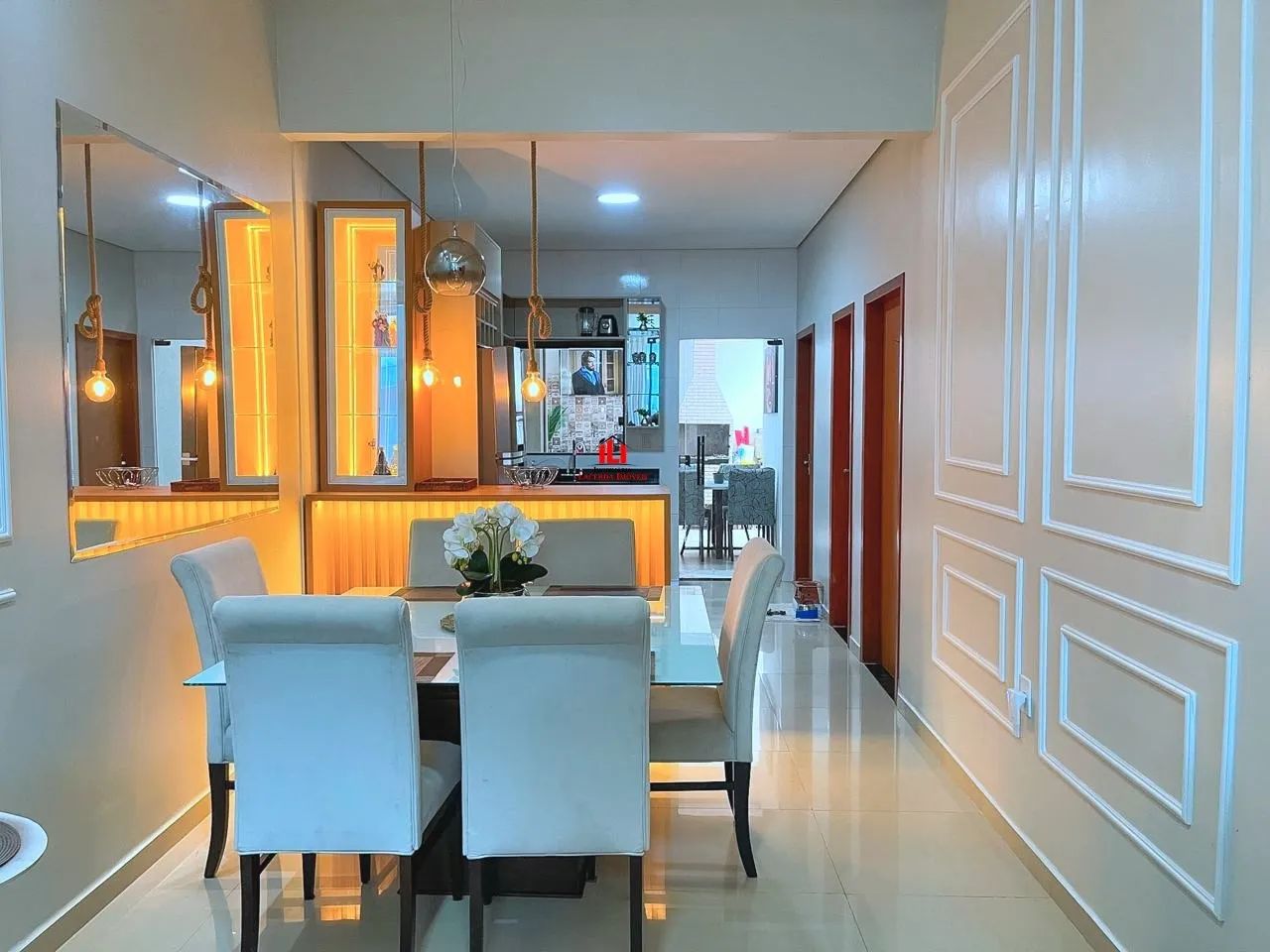 casa térrea semimobiliada com 3 quartos sendo 1 suíte - Foto 9
