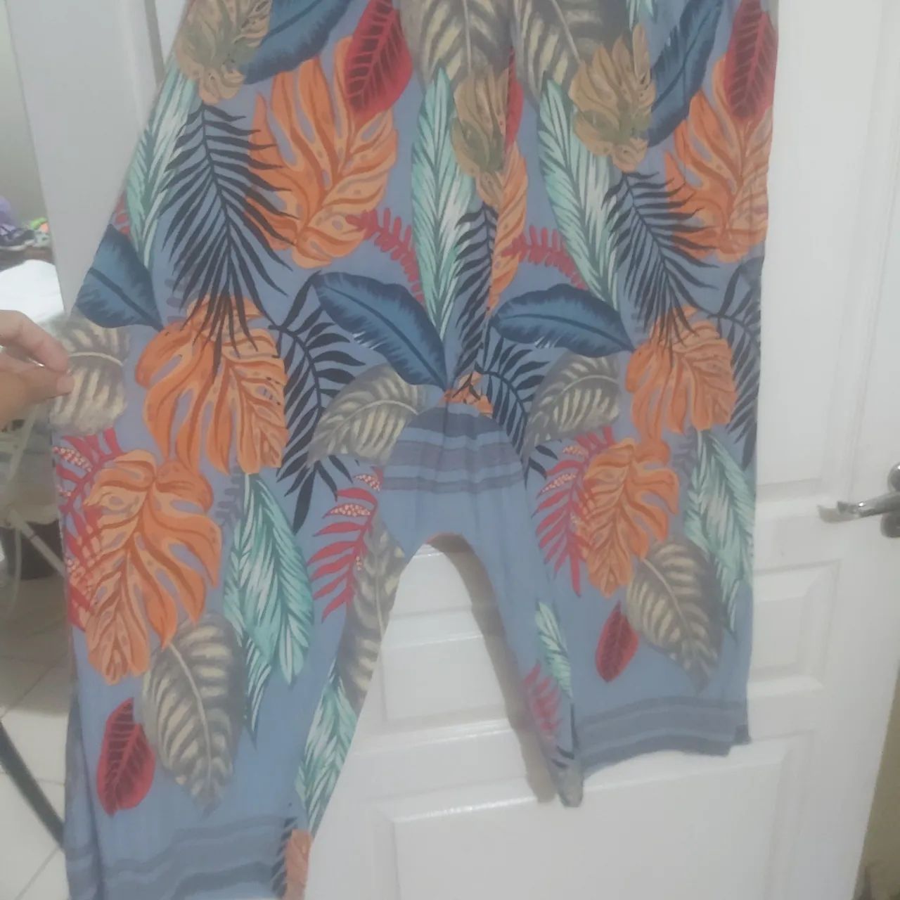 CALÇA  PANTALONA PALAK ESTAMPADA - TAMANHO  M - Foto 3