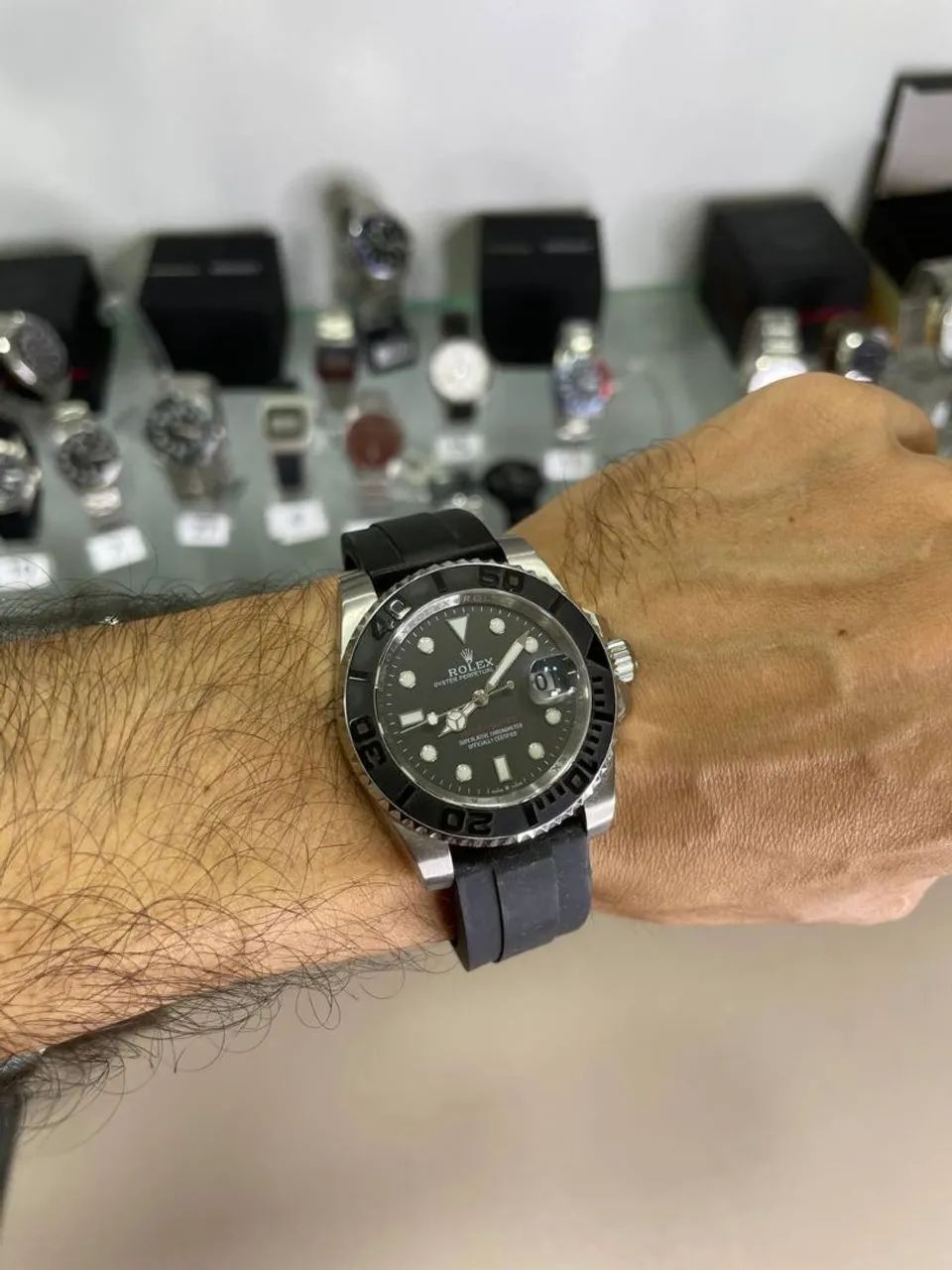 Relógio Automático com pulseira de silicone  - Foto 3