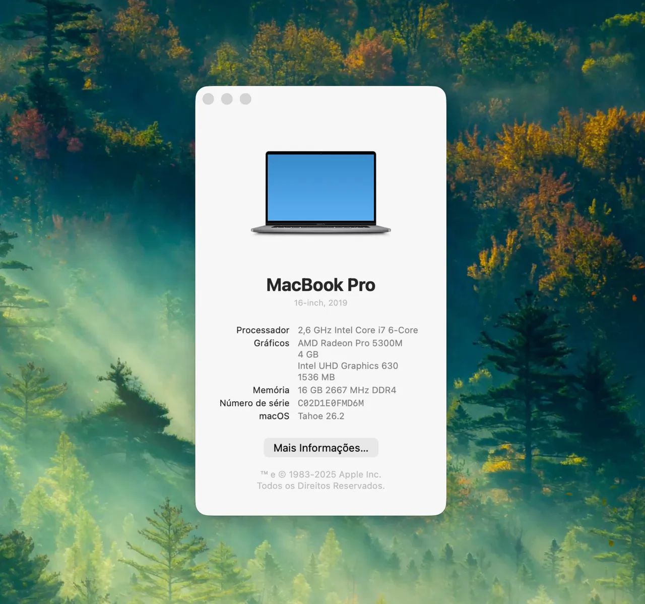 MacBook Pro 16" (2019) - i7, 16GB RAM, 512GB SSD - Placa de Vídeo Dedicada - Foto 5