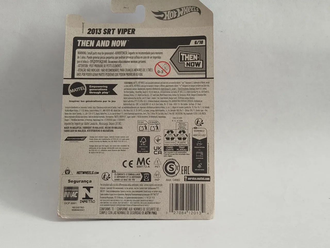 Miniatura Hot Wheels - 2013 SRT Viper - 1/64 - Foto 2