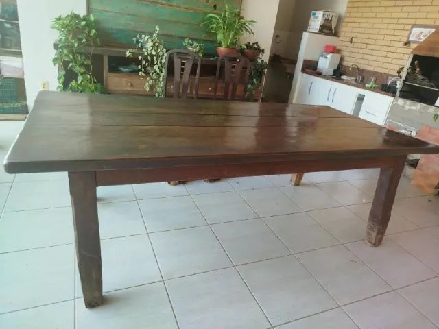 Mesa de madeira rústica  - Foto 3