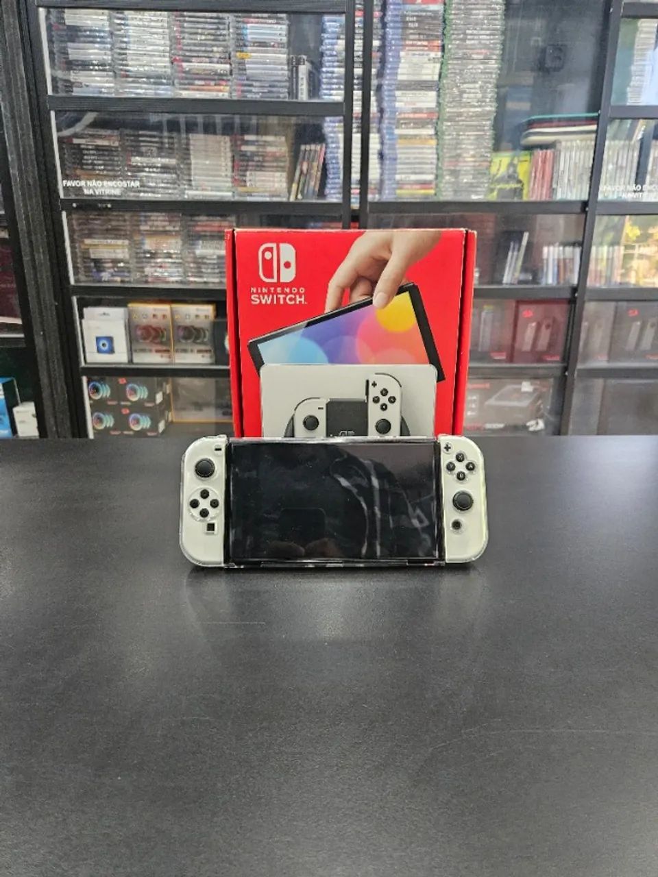 Console Nintendo Switch OLED Modificado com jogos 128GB - Foto 2