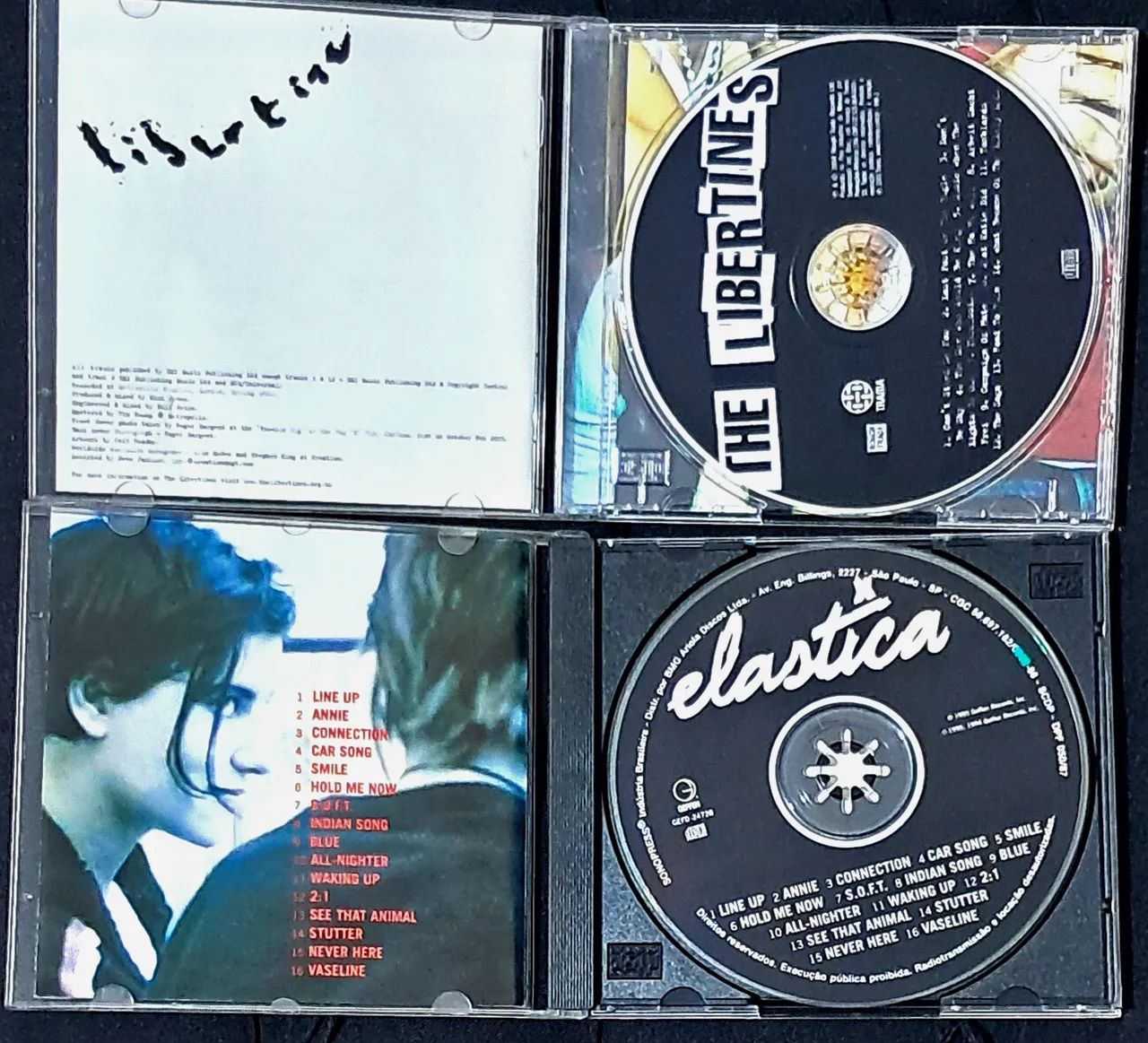 Lote 2 CDs Indie Rock: The Libertines (2004) + Elastica (1995