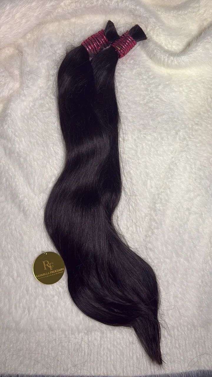 Cabelo humano indiano liga rosa 55cm 