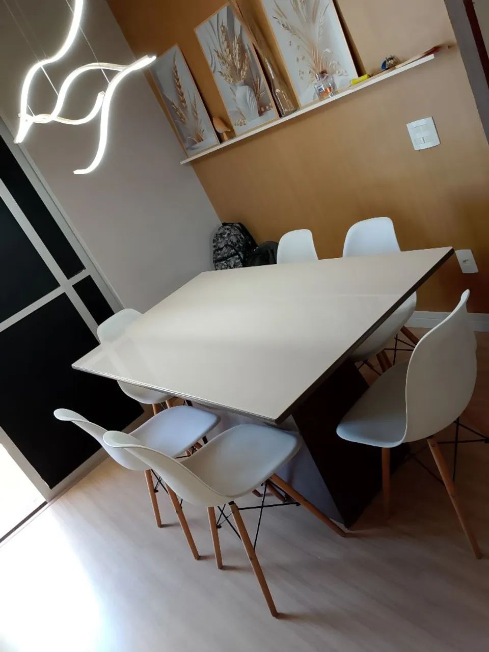 Mesa sala de jantar com 6 cadeiras  - Foto 2
