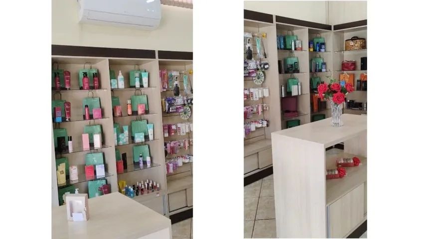 Móveis em MDF para Loja de Cosméticos/Beleza - Modulados com Prateleiras de Vidro - Foto 2