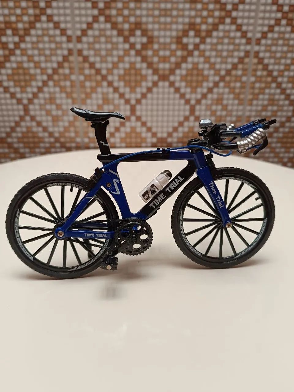 Decoração Bicicleta Time Trial Articulada Azul Escuro