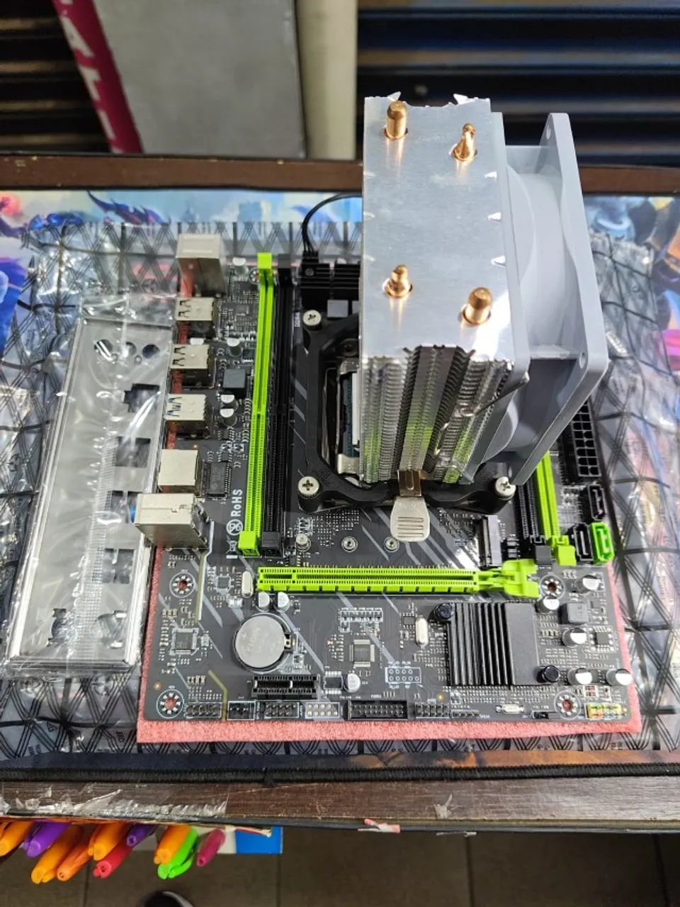 Placa mãe x99 P4 + Xeon e5 2670 v3 apenas venda - Foto 4