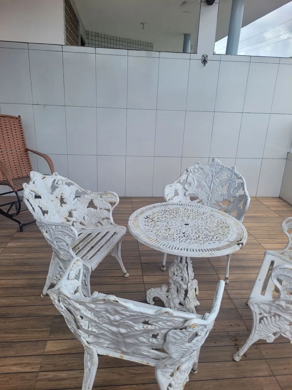 Jogo de jardim de ferro fundido - Foto 3