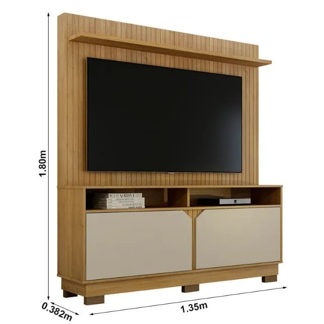 Transforme sua Sala com o Home Theater Berlim 2 Portas - Sofisticação em Cada Detalhe - Foto 2