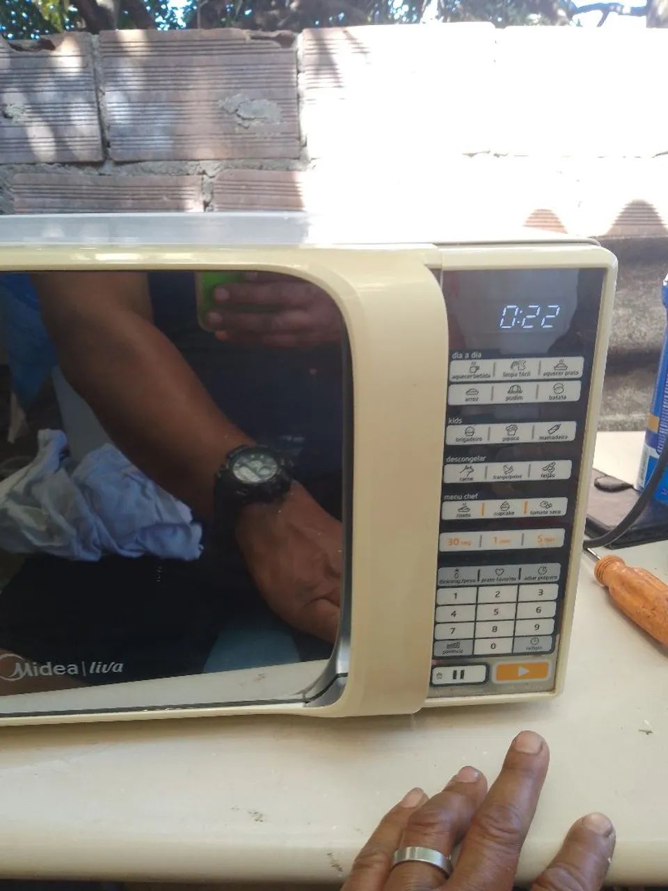 Micro-ondas Midea funciona perfeitamente só pegar e usar