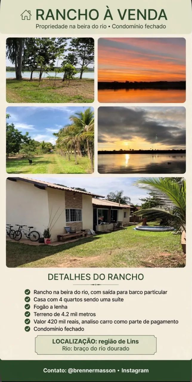 Rancho na beira do rio  - Foto 4