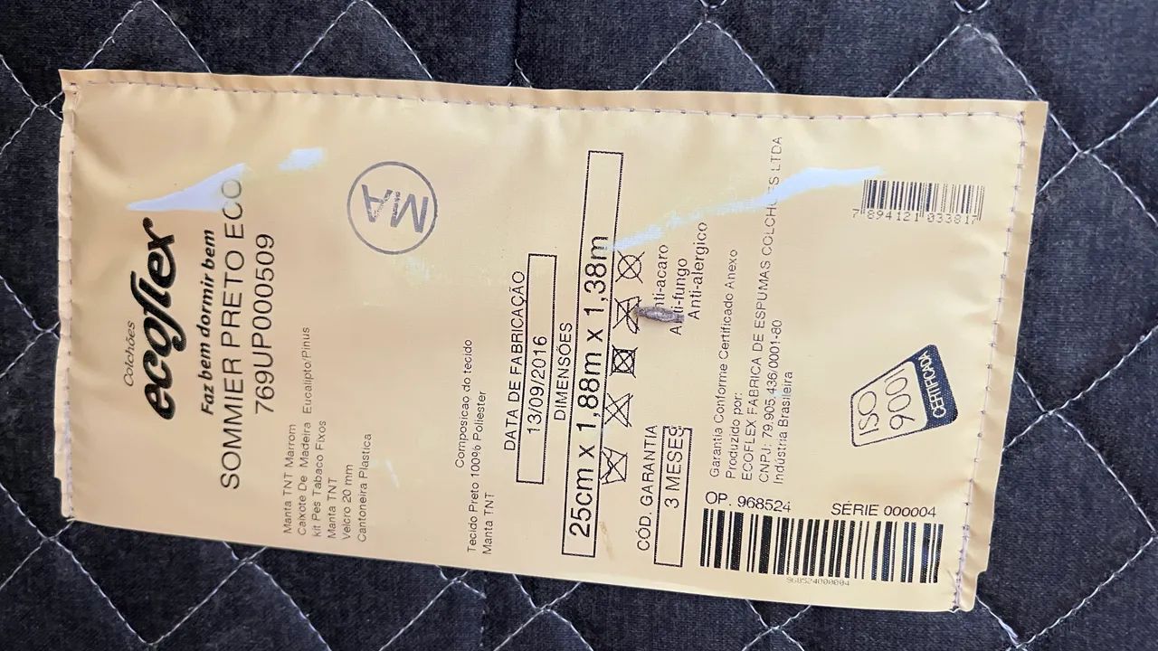 Cama box casal mais colchão Ecoflex - Foto 3