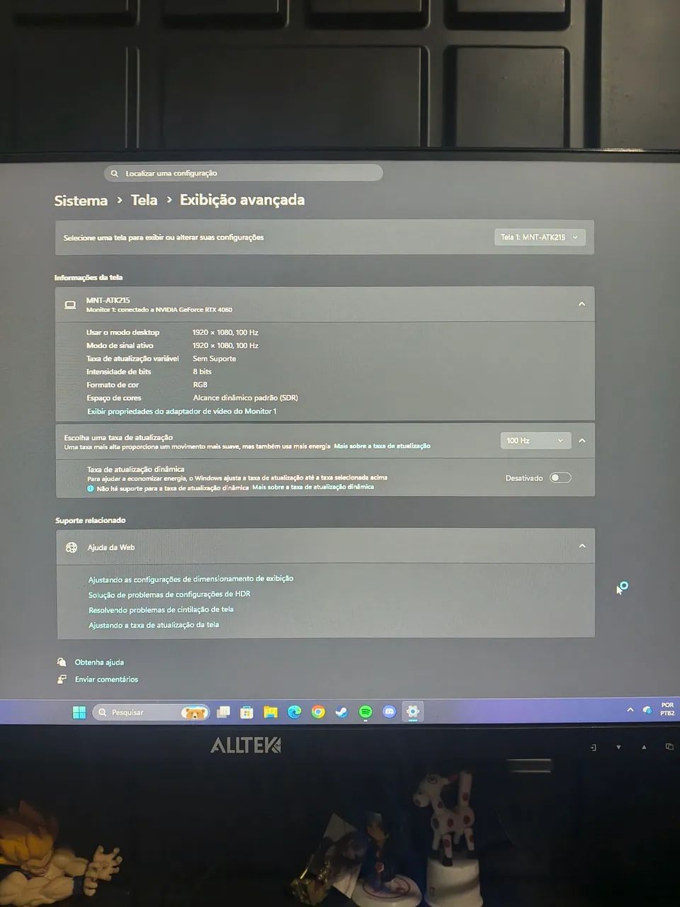 Monitor 22 Polegadas 100hz com braço Articulado  - Foto 3