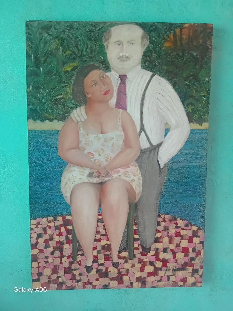 Quadro pintura antigo