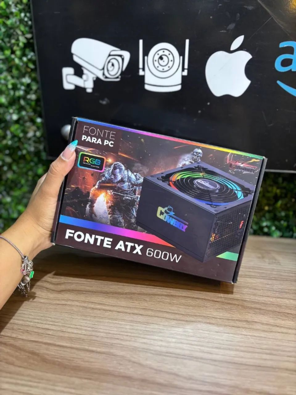 Fonte para PC ATX 600W com RGB - COWBOY