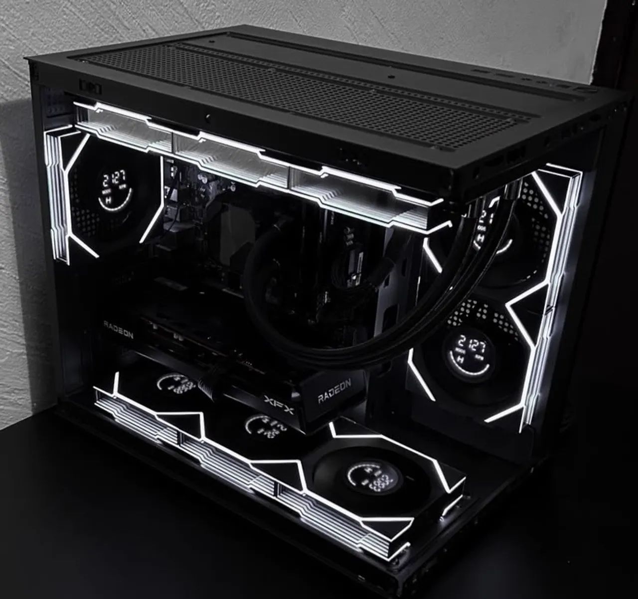 Kit com 3 Fans Jungle Leopard Interstellar V4 LCD UniFan - Foto 4