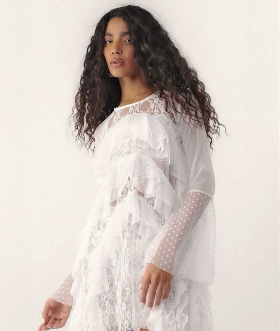 vestido Helo Rocha Babados e tule - Foto 2