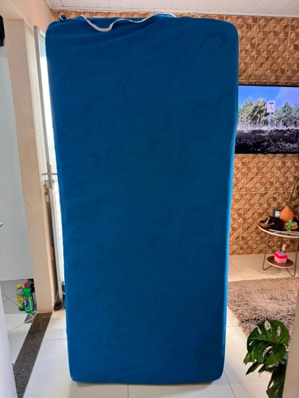 Cama Box com Colchão de Solteiro Ortobom Usada - Foto 3