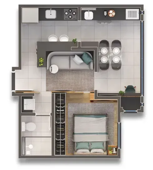 PLANTA 36m²