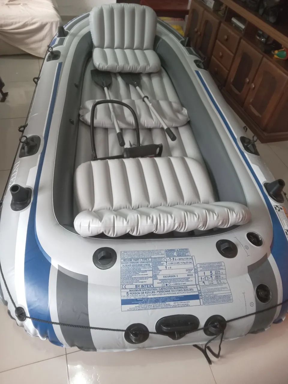 Barco Inflável, leva até 5 pessoas - Foto 2