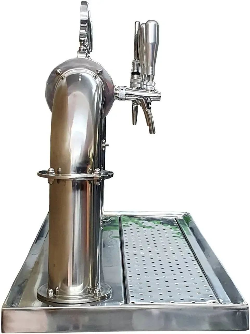 Torre chopeira inox 4 vias "trave" congelada com bandeja inox - Foto 2