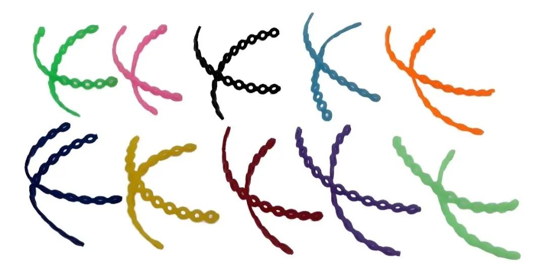 Borrachinha Trançada Aparelho 5 Pares  - Foto 3