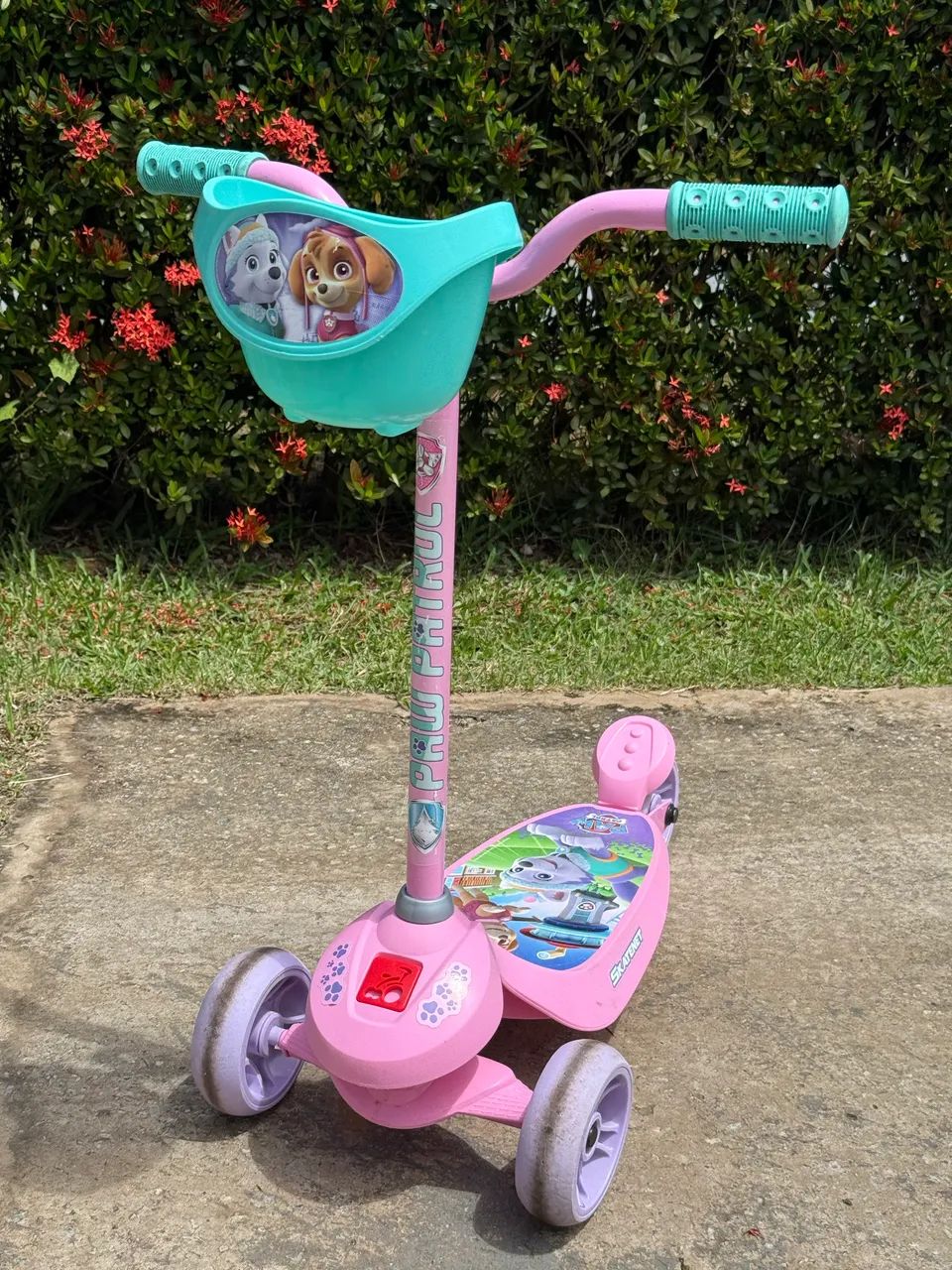 Patinete patrulha canina criança 