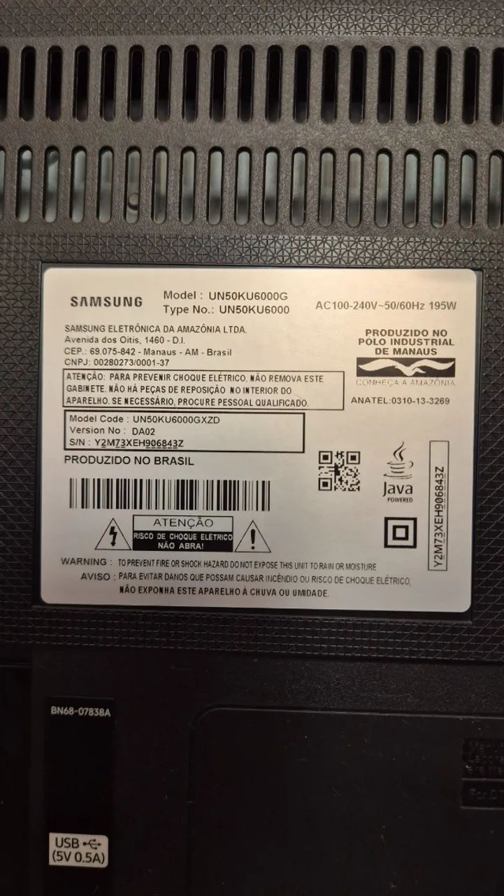 Smart TV Samsung 50" 4K UHD - UN50KU6000 - Foto 5