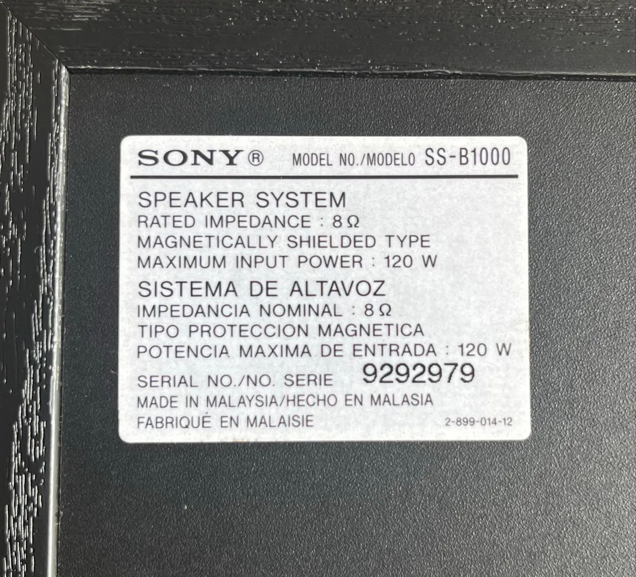 Caixas Sony SS-B1000 - Foto 2
