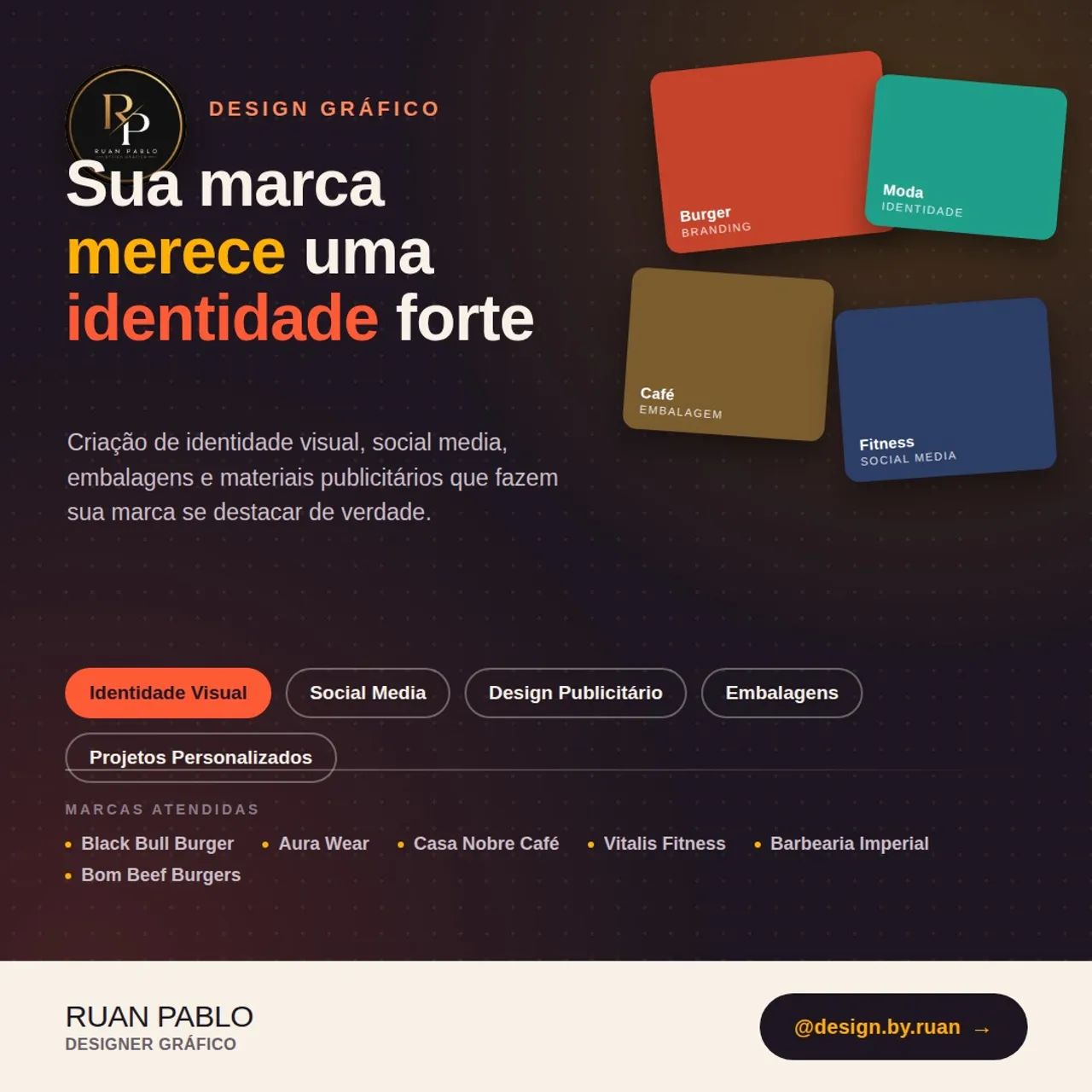 Sua Marca com Identidade Profissional | Designer Gráfico