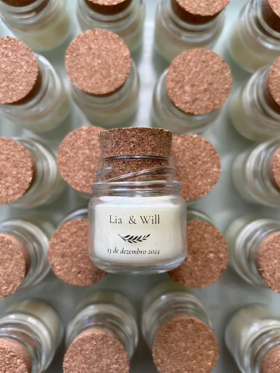 Vela aromática lembrancinha personalizada