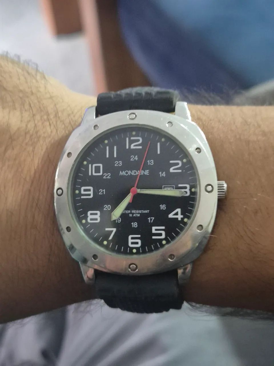Relógio MONDAINE SPORT À QUARTZ   -   ÓTIMO ESTADO - Foto 3