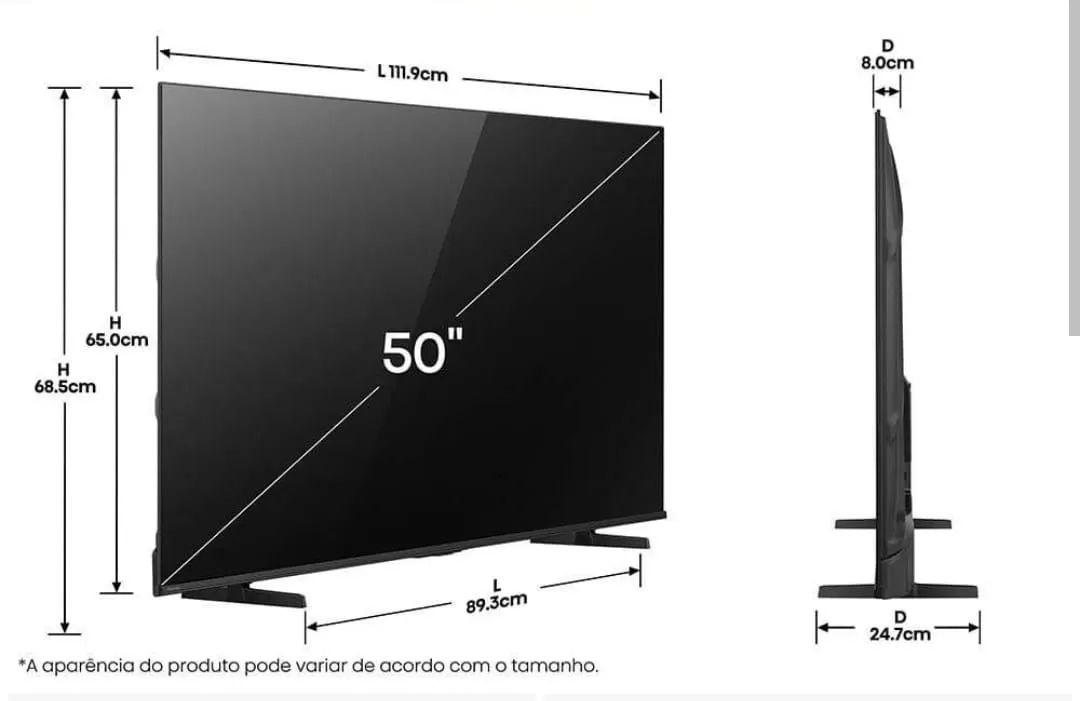 Smart TV Hisense QLED 50" - Foto 2