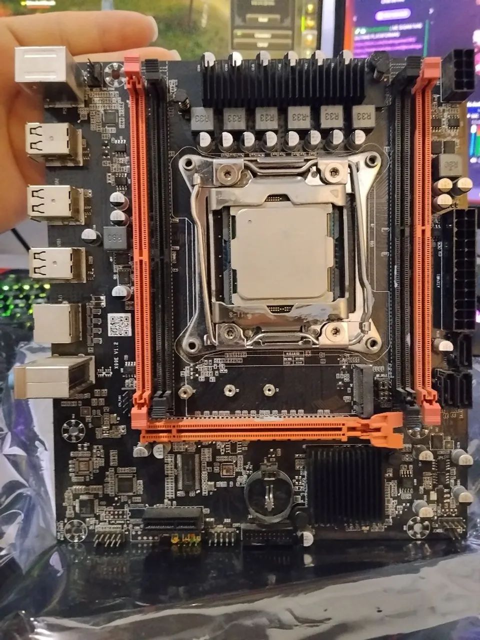 Kit placa mãe com processador +memórias 16 gb - Foto 4