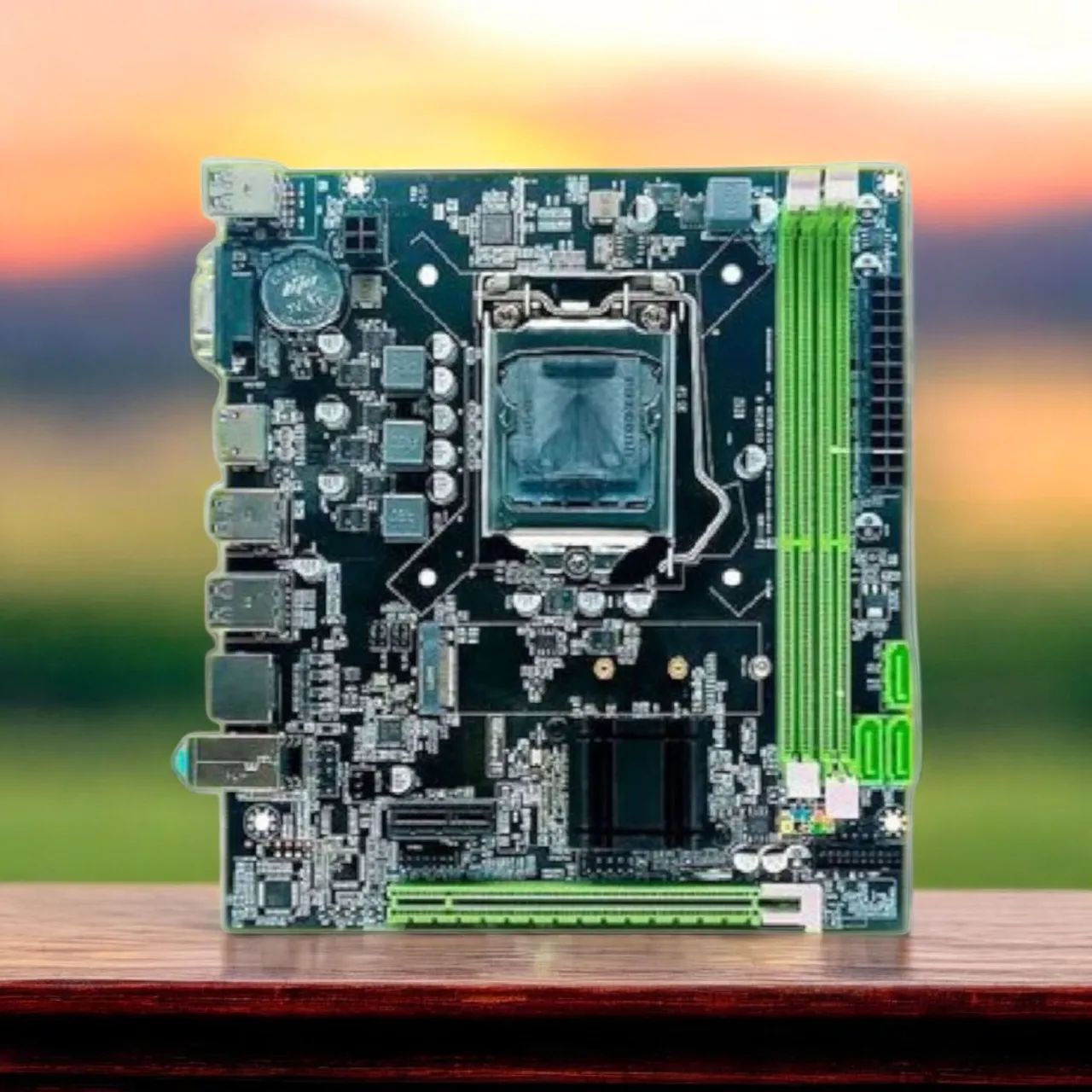 Placa mãe H61 soquete lga 1155, compatível com processadores Intel de 2° e 3° geração 