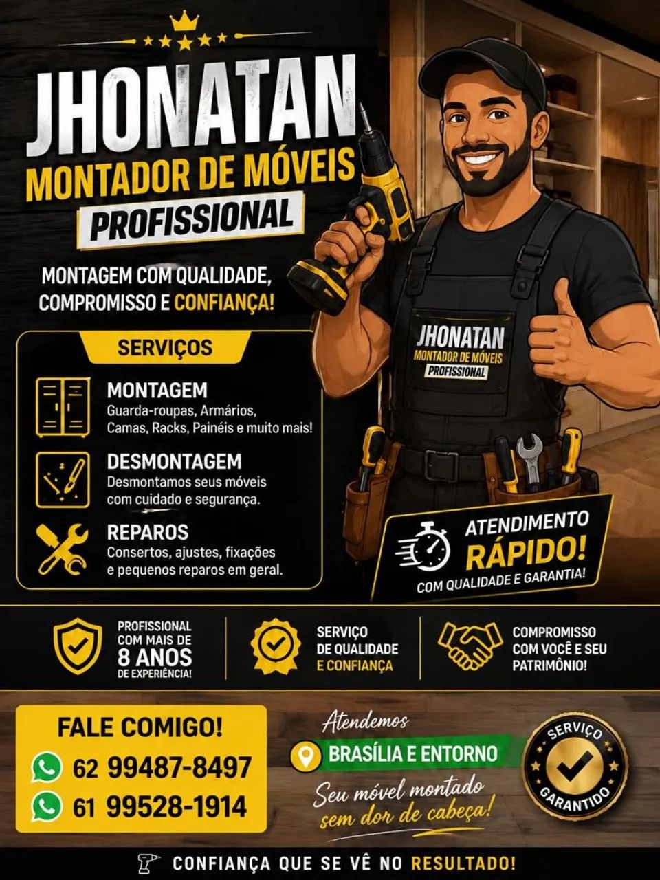 Montador de móveis profissional 