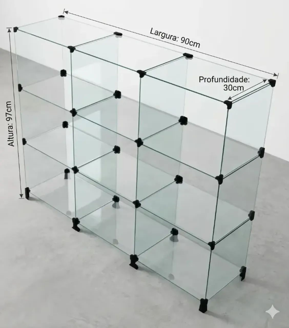 Expositor de vidro temperado modular - Foto 4