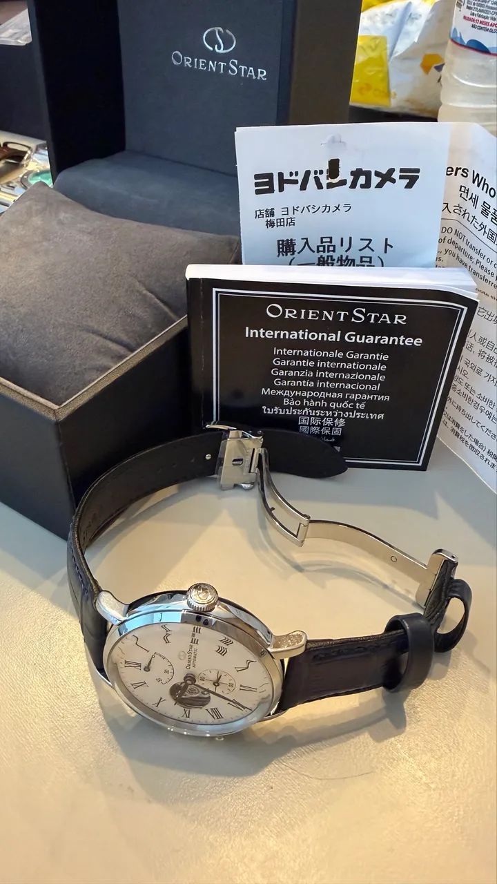 Relógio OrientStar Power Reserve - Open Heart 39mm - Foto 4